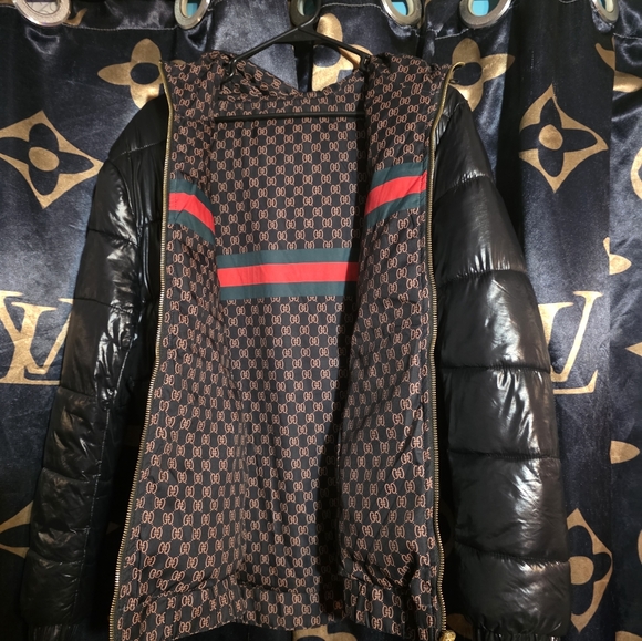 Gucci Jackets & Blazers - Gucci Black Puffer Jacket Quilted Glossy Finish